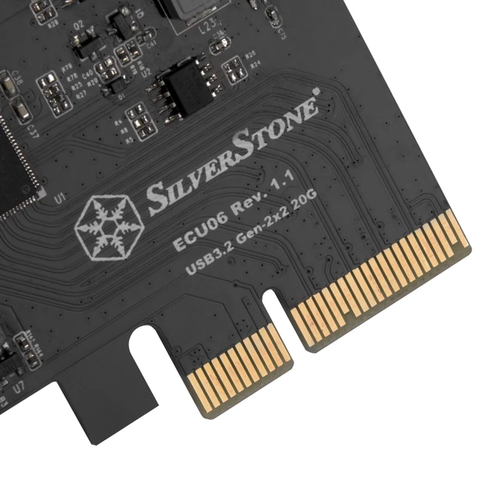 SilverStone ECU06, 1x USB-C 3.2, PCIe 3.0 x4