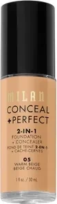 Milani Conceal + Perfect 2-in-1 Foundation + Concealer 05 warm beige, 30ml