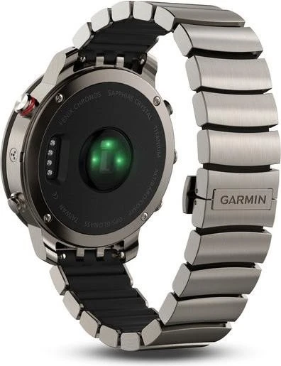 Garmin Fenix Chronos silber mit Hybrid-Titan-Armband