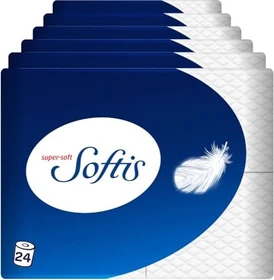 Regina Softis Toilettenpapier 4-lagig weiß,    24 Rollen (6x 4 Rollen)