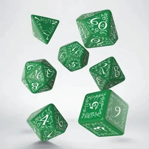 Q-Workshop Würfelset Elvish - green & white