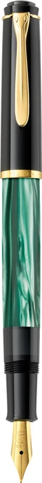 Pelikan Classic M200 grün marmoriert, rechte Hand, extra fein, Geschenkbox