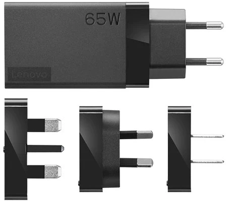 Lenovo USB-C AC Travel Adapter schwarz, 1x USB-C, inkl. USB-C-Ladekabel, 65W