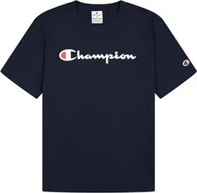 Champion Big Logo T-Shirt kurzarm marine (Herren)
