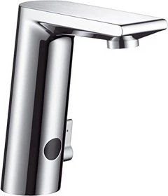 Hansgrohe Metris S elektrische Waschbeckenarmatur mit Temperaturregulierung und Netzanschluss chrom