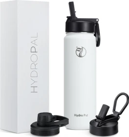 HydroPal Edelstahl Isolierflasche 750ml weiß