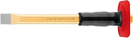 Rennsteig Handmeißel Flach lackiert mit Handschutz 300x26mm