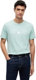 Tommy Hilfiger Jersey mit Logo T-Shirt kurzarm crushed mint (Herren)