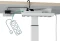 Leitz Ergo Compact Workstation Pro elektrisch höhenverstellbarer Sitz-Steh-Schreibtisch 80x60cm weiß/weiß Vorschaubild