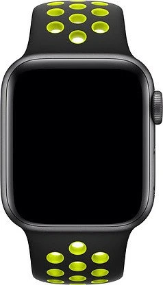 Apple Nike Sportarmband S/M und M/L für Apple Watch 40mm schwarz/volt
