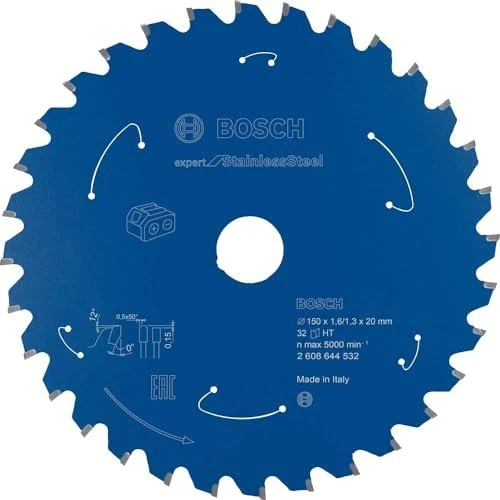 Bosch Professional Expert for Stainless Steel Kreissägeblatt 32Z, 150x1.3x20mm, 1 Stück