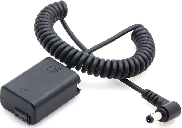 Caruba Volldecodierungs-Akku-Dummy für Sony NP-FW50 mit Spiralkabel