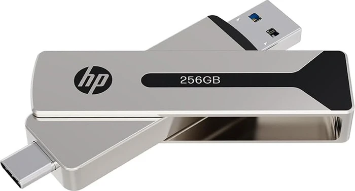 PNY HP 911 Pro 256GB Pearl Nickel, USB-A + USB-C, USB 3.2 Gen 1×1