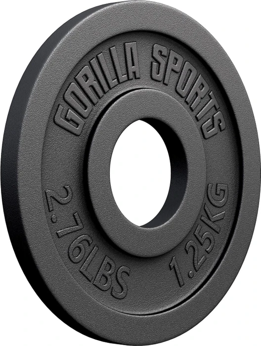 Gorilla Sports Gusseisen Olympia 50/51mm Hantelscheibe 1.25kg (101187-00002-0005)