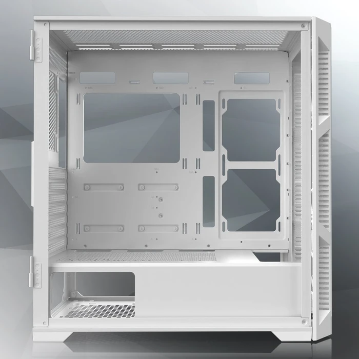 Raijintek Ponos Ultra White TG4, weiß, Glasfenster