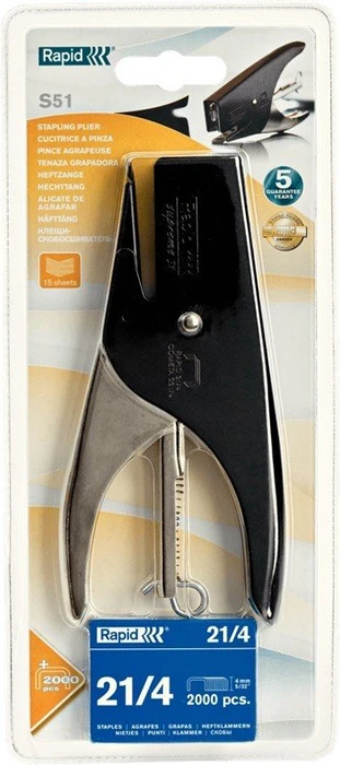 Rapid Supreme S51 Heftzange, Blister, schwarz