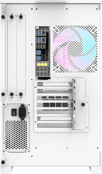 DarkFlash DQX90 White, Glasfenster