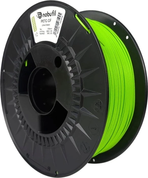 Nobufil PETG GF, Lime Green, Spule, 1.75mm, 1.00kg