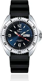 Chris Benz ONE Man 200m Taucheruhr silber/tiefseeblau