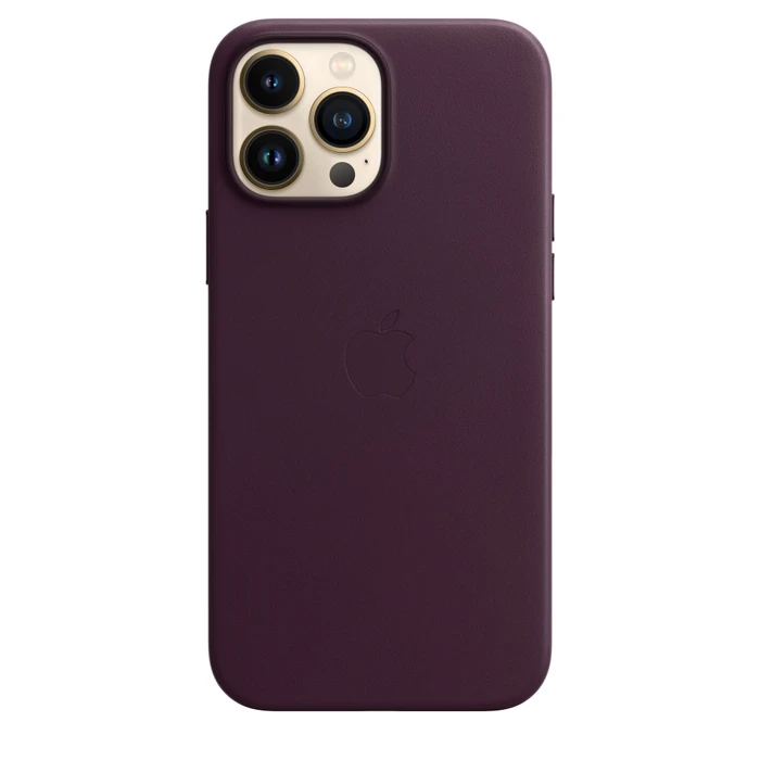 Apple Leder Case mit MagSafe für iPhone 13 Pro Max Dunkelkirsch