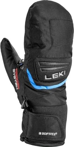 Leki Griffin 3D Mitt Skihandschuhe black/cyan (Junior)