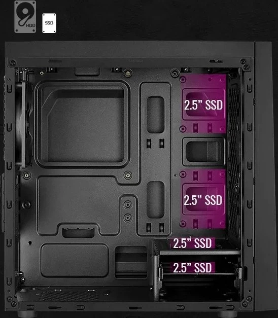 AeroCool Bolt Mini Tempered Glass, Glasfenster