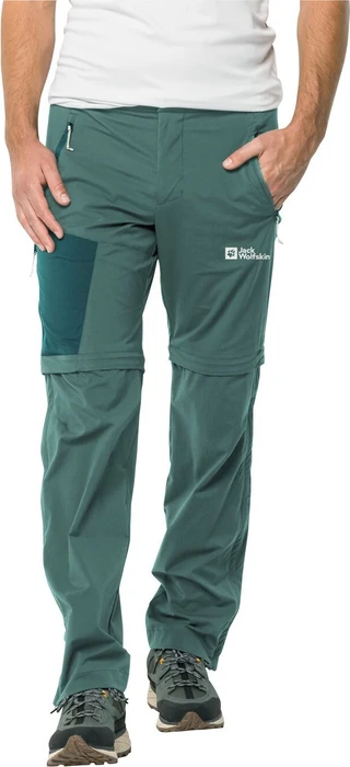 Jack Wolfskin Glastal Zip Away Zip-Off Hose lang jade green (Herren)