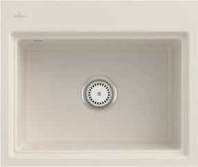 Villeroy & Boch Subway Style 60 S flat flächenbündig Becken mittig crema