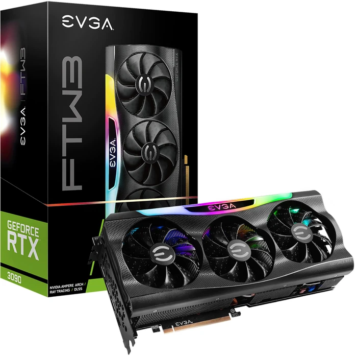 EVGA GeForce RTX 3090 FTW3 Gaming, 24GB GDDR6X, HDMI, 3x DP