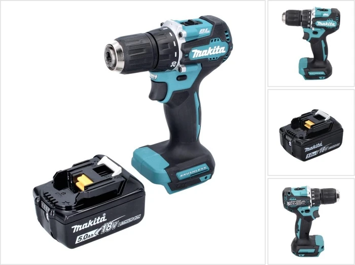 Makita DDF487T1 Akku-Bohrschrauber inkl. Akku 5.0Ah