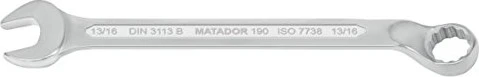 Matador 0190 Ring-Maulschlüssel zöllig, 13/16"x280mm