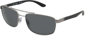 Ray-Ban RB3737 60mm polished gunmetal/dark grey