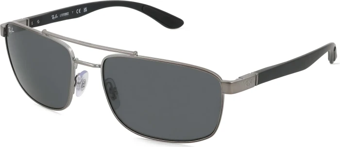Ray-Ban RB3737 60mm polished gunmetal/dark grey