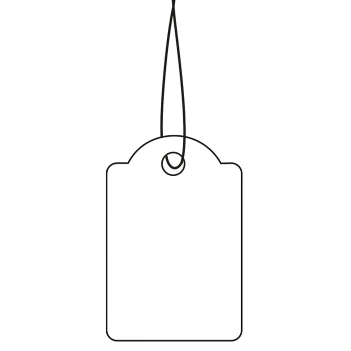 Herma Aushängeschilder mit rotem Faden 32x50mm, weiß, 1000 Stück