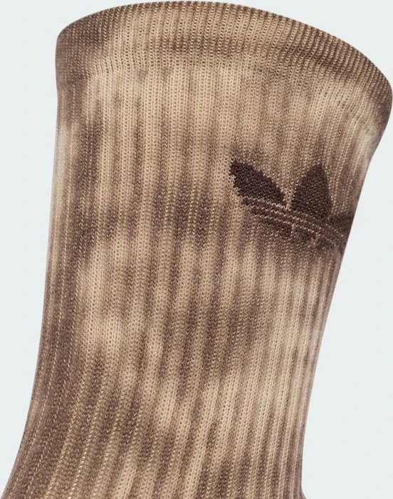adidas Tie-Dye Crew Socken off white/wonder beige/dark brown, 3 Paare