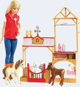 Mattel Barbie - Spaß auf dem Bauernhof Vet
