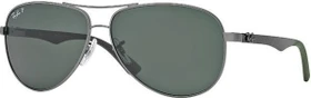 Ray-Ban RB8313 61mm gunmetal/grün klassisch