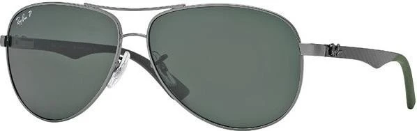 Ray-Ban RB8313 61mm gunmetal/grün klassisch