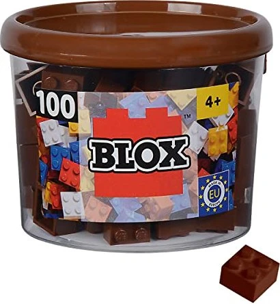 Simba Toys Blox 100 4er Steine braun