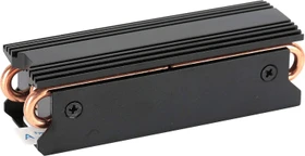 M.2 2280 Alu, doppelseitiger Kühler mit 3 Heatpipes, Schraubmontage, schwarz (verschiedene Markenbezeichnungen)
