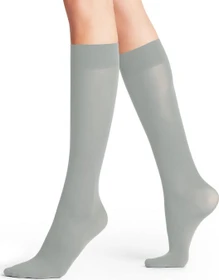 Falke Pure Matt 50 DEN Socken silber (Damen)
