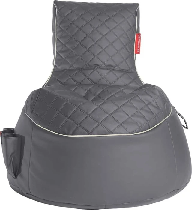 Gamewarez Gaming Sitzsack Classic Granite Hurricane, grau/weiß