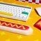 Mustard Hot Dog Keyboard Rest, Handballenauflage (Tastatur), braun/rot/gelb Vorschaubild