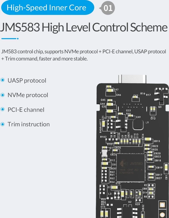 Orico PRM2-C3, schwarz, USB-C 3.1
