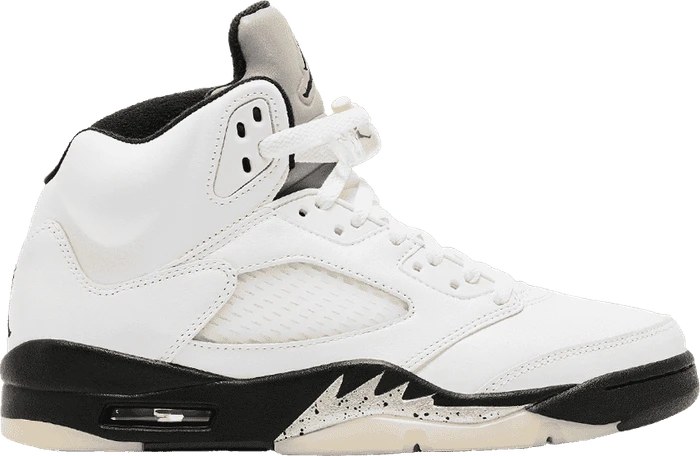 Nike Air Jordan 5 Retro white/sail/metallic silver/black (Herren)