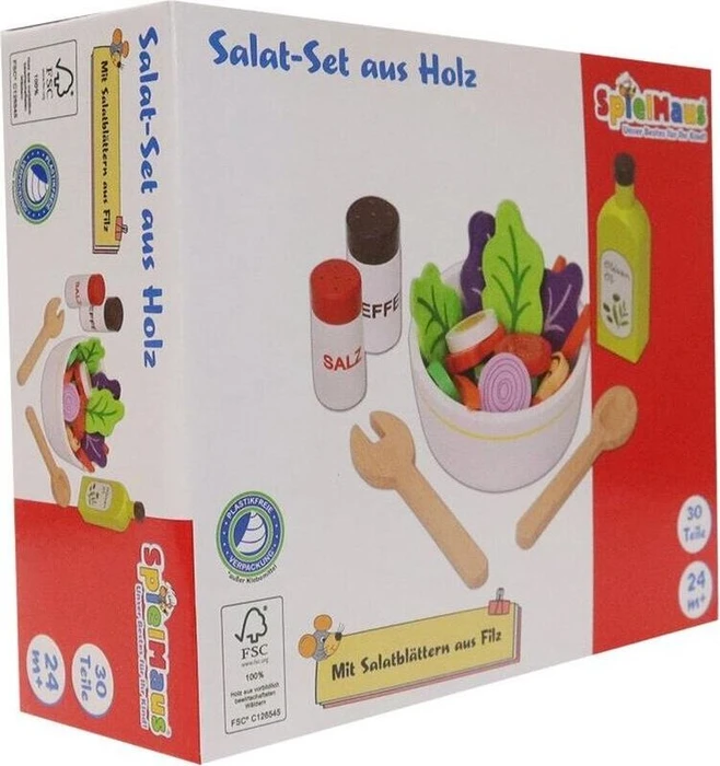 SpielMaus Salat-Set aus Holz