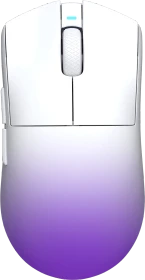 Hellyberry HM47 Pro Wireless Gaming Mouse mit Ladestation, weiß/violett, USB/Bluetooth (HM47-WP PRO)