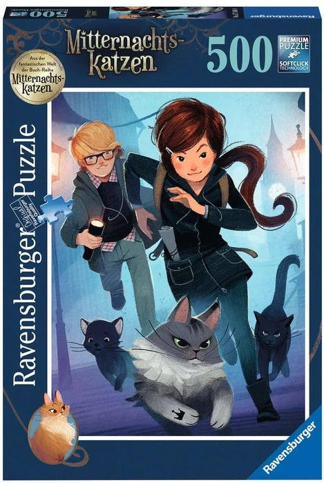 Ravensburger Puzzle Mitternachtskatzen Auf der Suche nach Königin Quinn