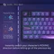 Dark Project ALU87B Celestial Gaming Keyboard, violett, LEDs RGB, g3ms Voidstone Silent, USB, US Vorschaubild