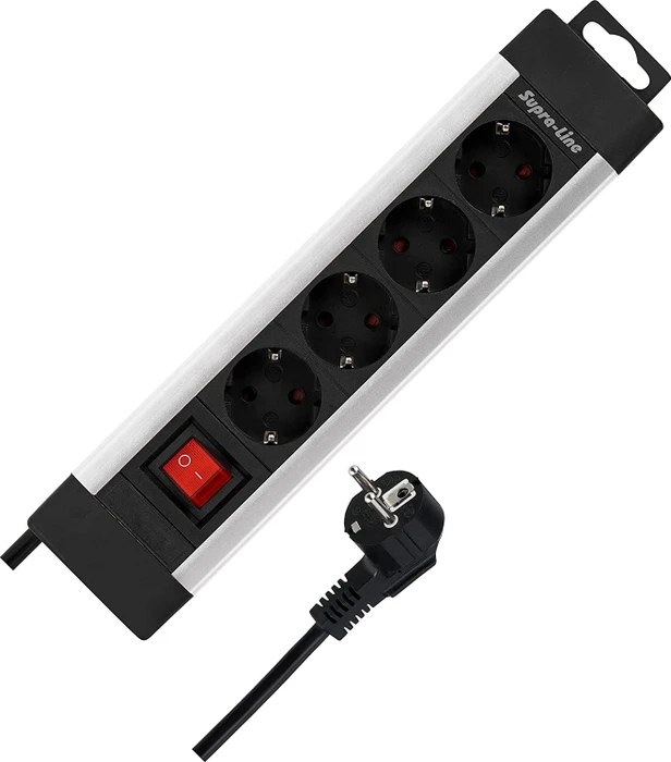 REV Ritter SupraLine mit Schalter, 4-fach, 1.9m
